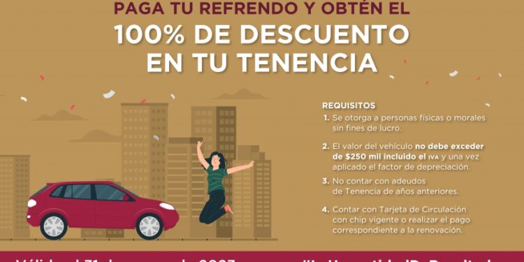 Tenencia vehicular, quedan pocos días