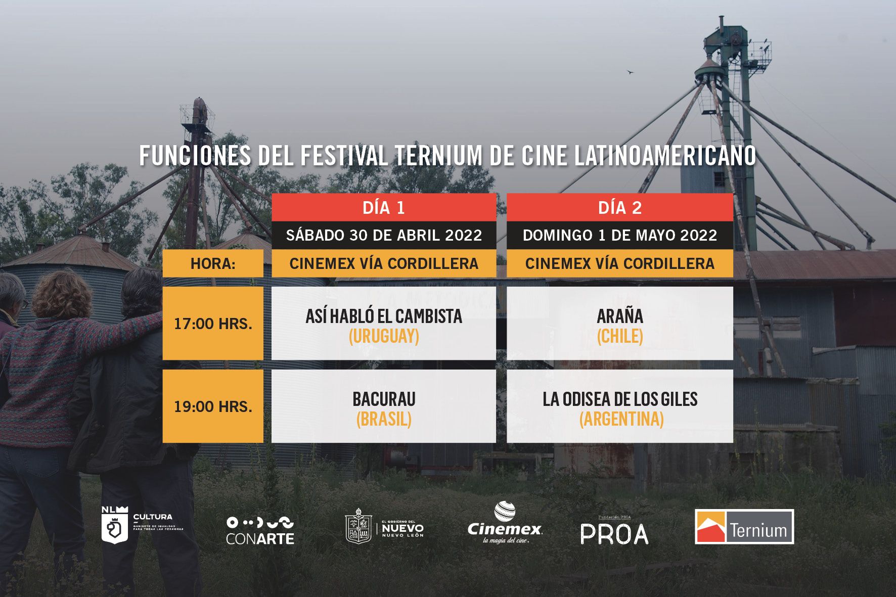 El 13° Festival Ternium de Cine Latinoamericano exhibirá películas de siete países en Monterrey