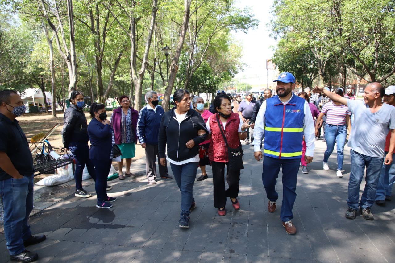 Intensa jornada de servicios urbanos, sociales y culturales en Coyoacán