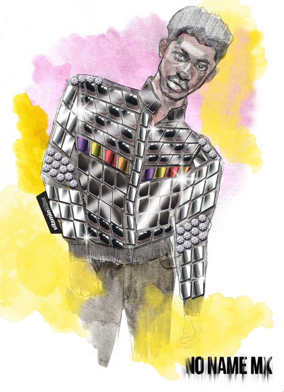 Vitaminwater se une a Jonathan Morales de No Name para crear una  chamarra especial para Lil Nas X