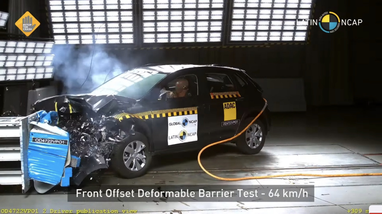 VW Polo cayó a 3 estrellas en seguridad
