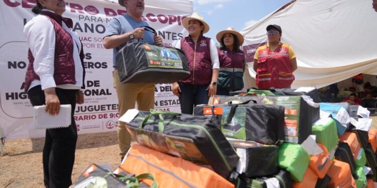 Alcaldesa de Tláhuac abre Centros de Acopio en apoyo a migrantes de albergue