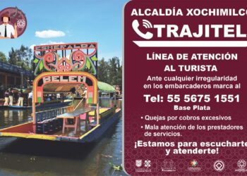 ‘Trajitel’, línea de atención al turista en Xochimilco