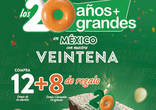 Krispy Kreme celebra 20 años en México