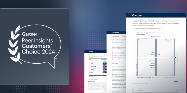 VTEX reconocida como el único proveedor nombrado en el cuadrante «Customers’ Choice» en informe de Gartner®