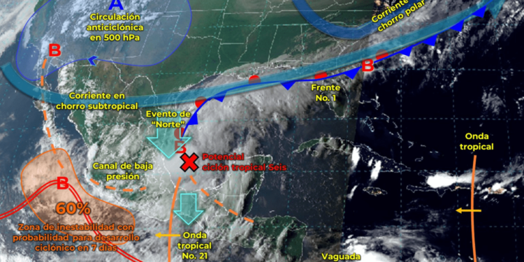 Francine se convertirá en huracán y afectará a México