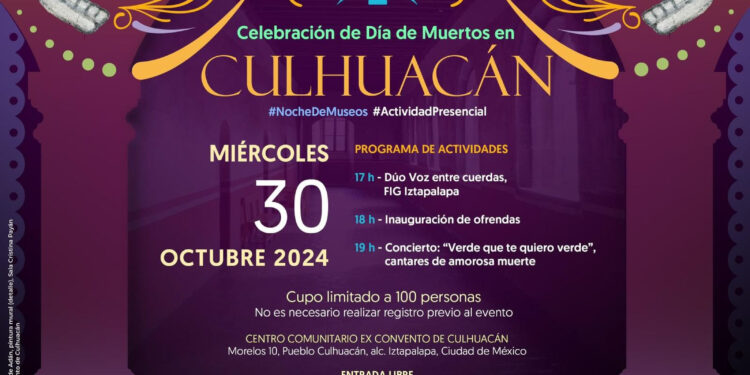 Cartelera de Día de Muertos en CDMX