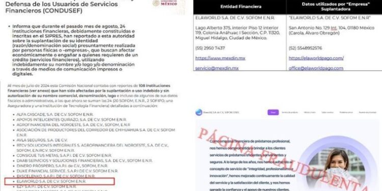 ELAWORLD es una de las 24 instituciones que ha sufrido suplantación de identidad según la CONDUSEF