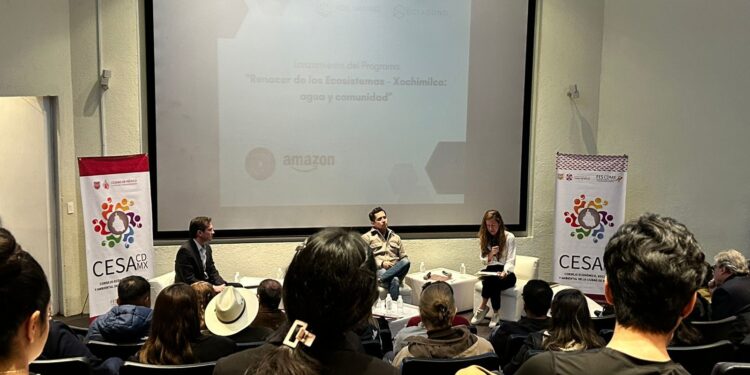 Ectagono y Amazon México anuncian programa para sanear el agua de Xochimilco