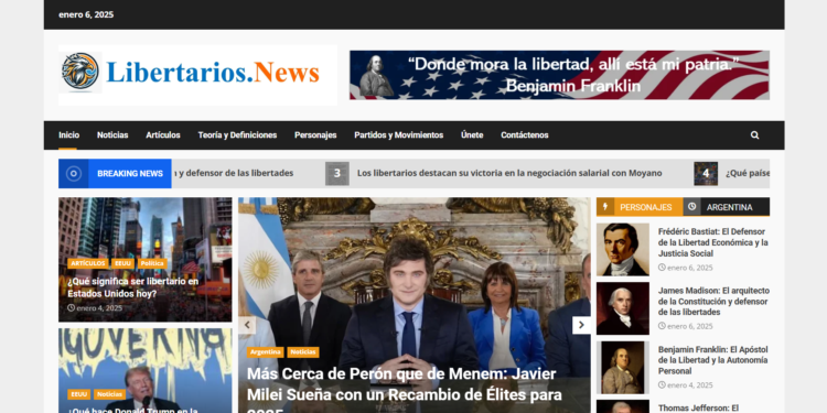 Lanzamiento de Libertarios.News, el primer portal de noticias y actualidad libertaria en español
