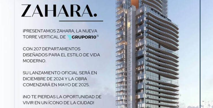 Inicia preventa exclusiva de Torre Zahara, el primer rascacielos de lujo en Chihuahua