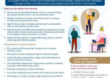 Alertan sobre delitos cibernéticos contra adultos mayores