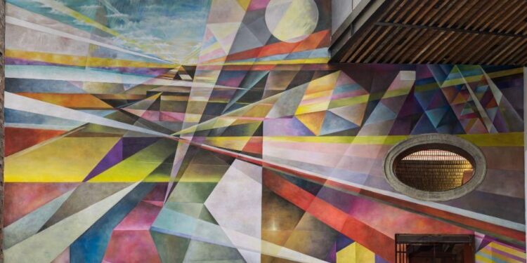 Develan mural de Arnaldo Coen por 250 años de Nacional Monte de Piedad