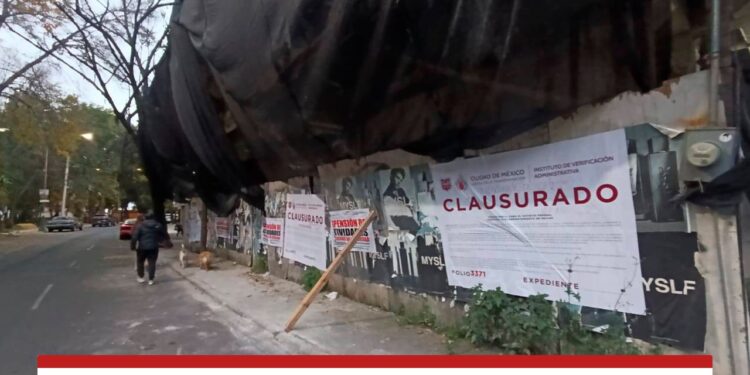 Clausura Coyoacán obras ilegales