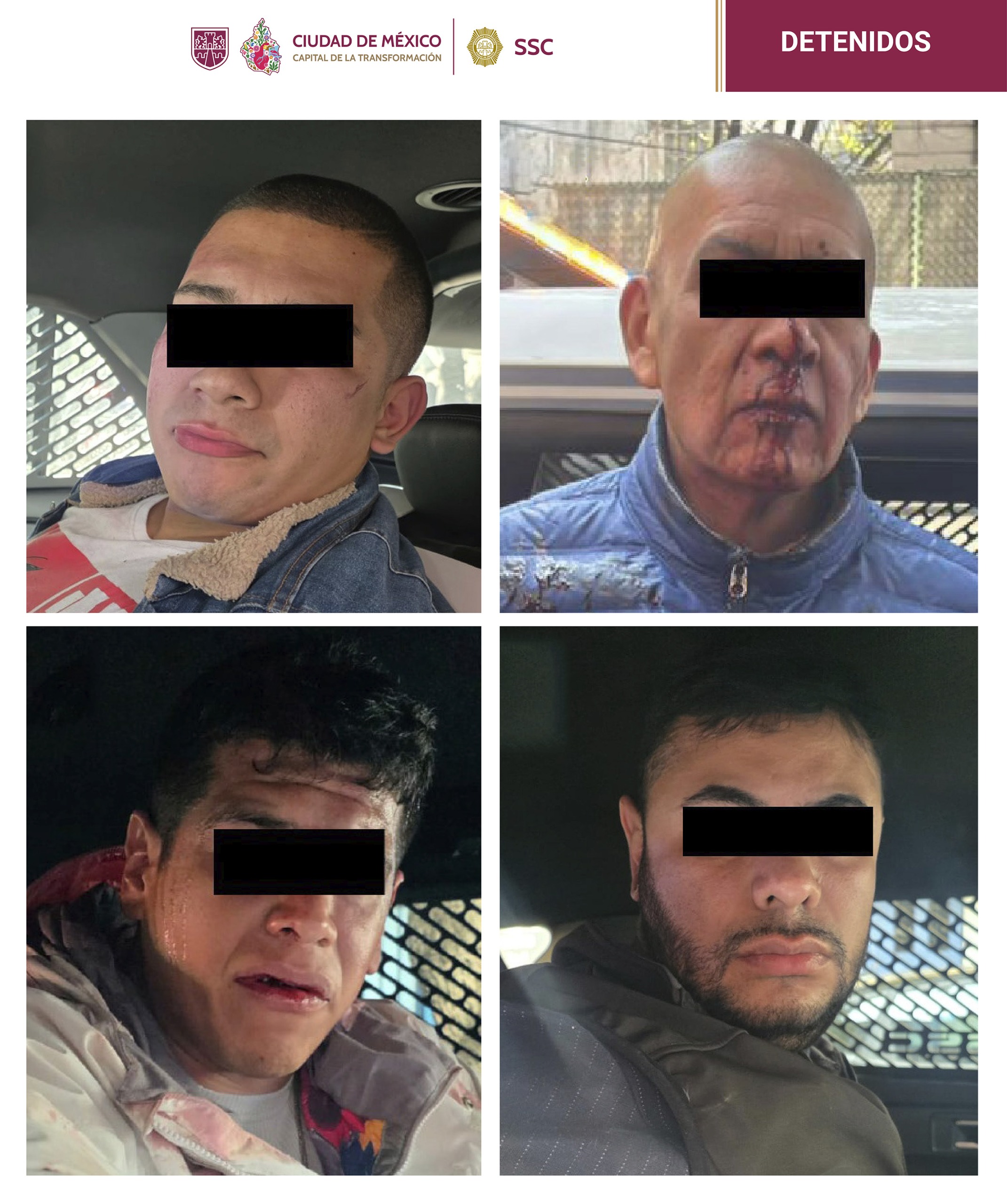 Capturan a seis presuntos extorsionadores tras enfrentamiento armado en la Cuauhtémoc