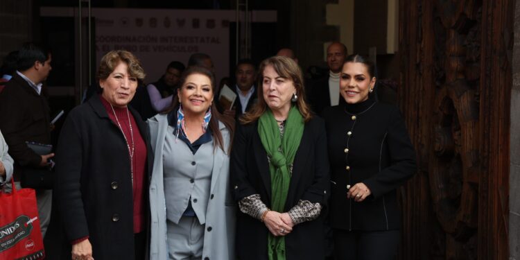 CDMX y estados del centro del país anuncian frente interestatal contra el robo de vehículos y la extorsión