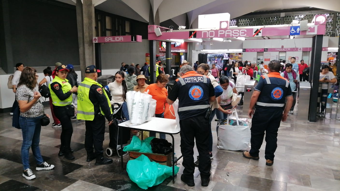 Decomisan en el Metro más de 320 kilos de pirotecnia y refuerzan vigilancia decembrina