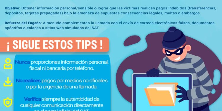 Alertan por fraude que suplanta al SAT en CDMX