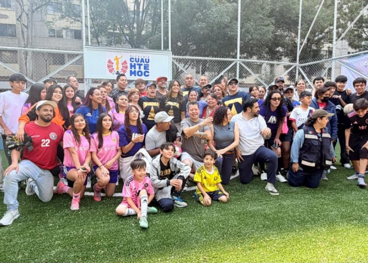 Tlatelolco estrena canchas rehabilitadas; Cuauhtémoc acelera rescate urbano